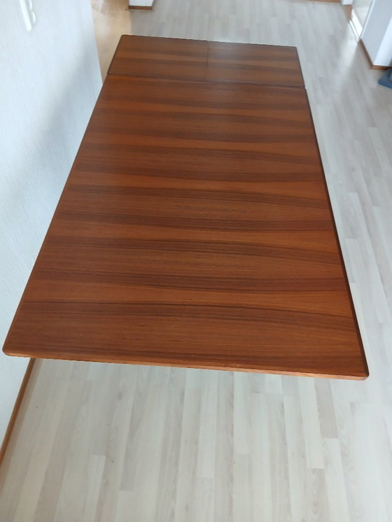 Image 1 of Dining Table Teak - Topform - Extendable - Vintage