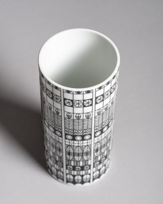 Image 1 of Rare Porcelain XL Vase Duo Hans Theo Baumann Rosenthal Germany 1963 H40cm MCM