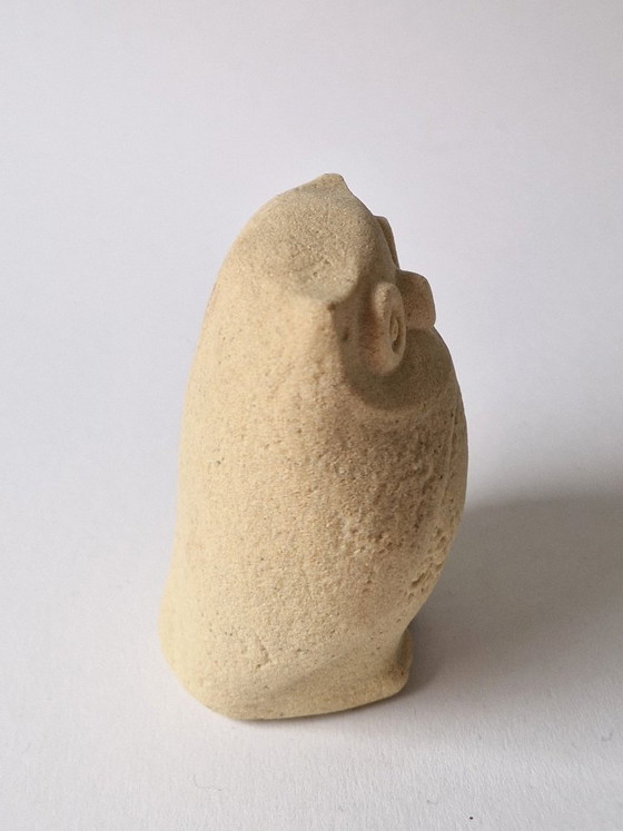 Marbell Stone Art Belgium - Hibou - Marqué, Sculptures, Pierre, Beige, Design (photo 2 sur 6)