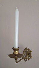 Ensemble de chandeliers muraux antiques Art Nouveau en laiton, en forme de piano.