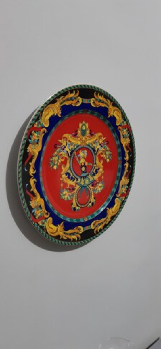 Piatto in Porcellana Versace Rosenthal “Le Roi Soleil” – 31 cm, 1995 – Decorazioni murali, Ceramic (photo 5 of 9)