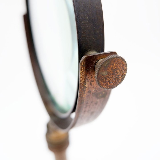 Image 1 of Große Physiklabor-Linse, altes wissenschaftliches Instrument, 19. Jahrhundert