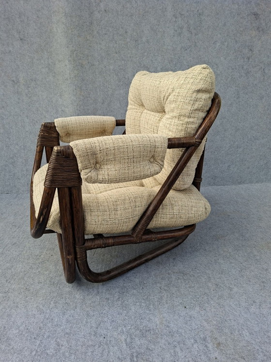 Fauteuil en Bambou – Rotin, Textile (photo 10 of 10)
