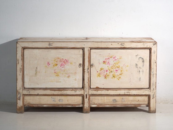 Credenza antica dipinta in legno di pino – Cina, circa 1930 – Credenze, Iron (photo 22 of 40)