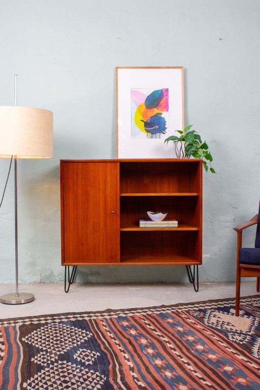 Vintage teak chest of drawers, bookcase, sideboard, cabinet, mid-century modern
