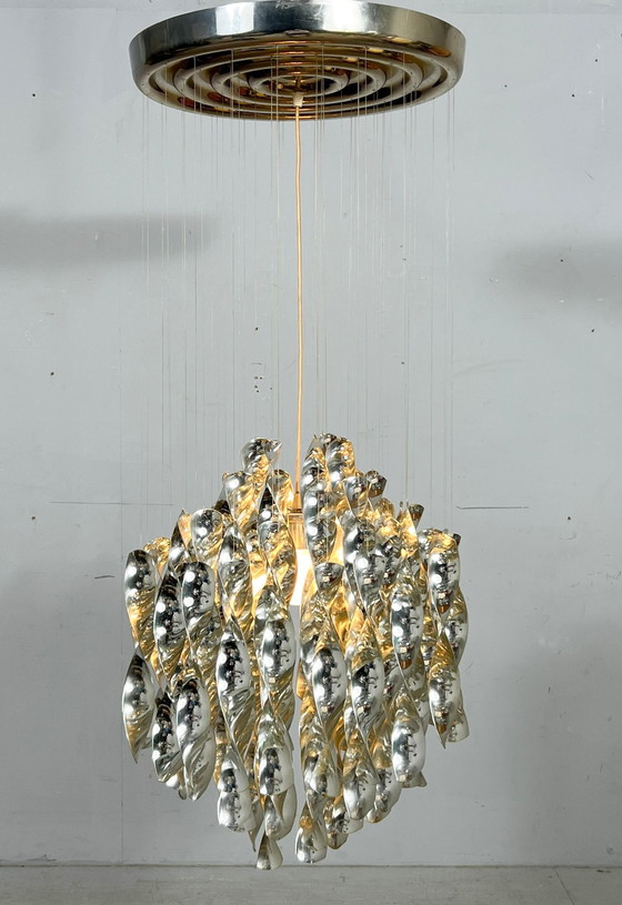 Image 1 of Lampada da soffitto a spirale di Verner Panton per Lüber AG, modello SP1, Germania, anni '70.