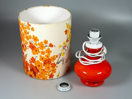 Image 1 of 1960s/70s Table Lamp, Glass, Mid-Century Space Age Design