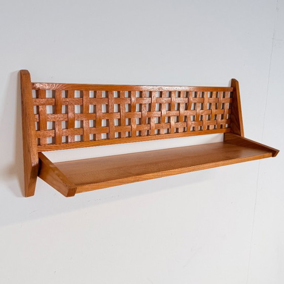 Set van 2 Mid-Century Wandrekken met Gevlochten Rugpaneel – ÚLUV – Wood (photo 8 of 11)