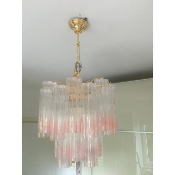 Image 1 of Murano Style Glass Trunks Venini Style Chandelier