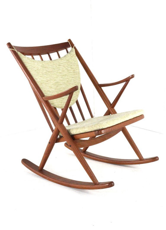 Image 1 of Frank Reenskaug per Bramin sedia a dondolo modello 182 vintage