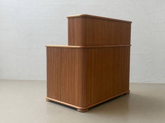 Scrivanie vintage con ripiano e struttura scanalata, anni '90 – Wood (photo 11 of 14)