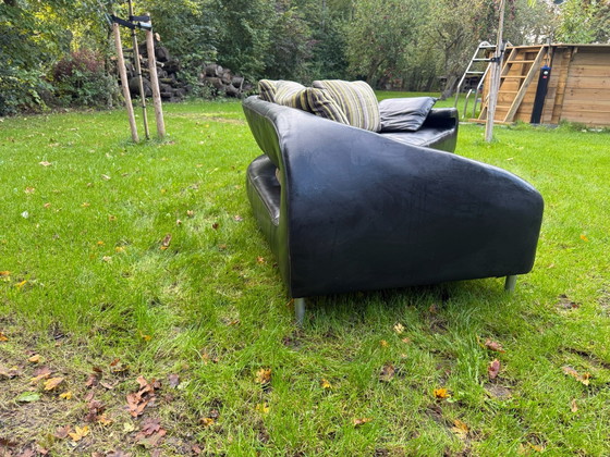 Leolux vol de Reve 2.5-seater, 2 seaters, Leather, Black (photo 3 of 5)