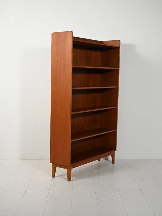 Image 1 of Skandinavisches Teakholz-Bücherregal von Ferdinand Lundquist, 1960er Jahre