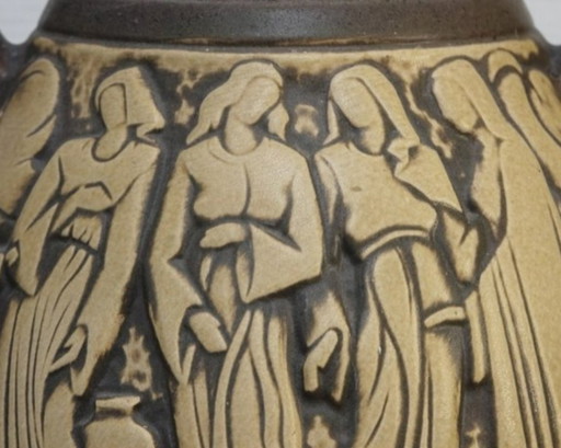 Scheurich West Germany "Marktleben" vloervaas XL