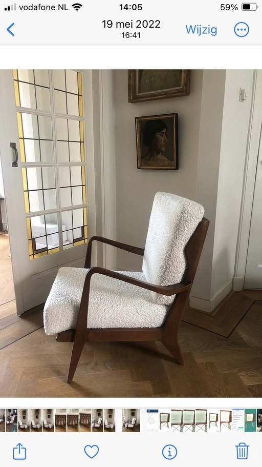 Two Italian 1950s chairs