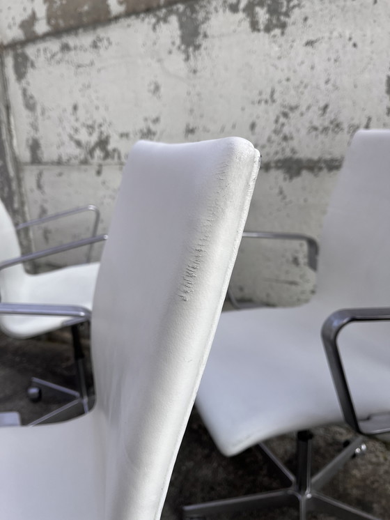 Image 1 of Set di 4 sedie da ufficio Oxford di Arne Jacobsen per Fritz Hansen