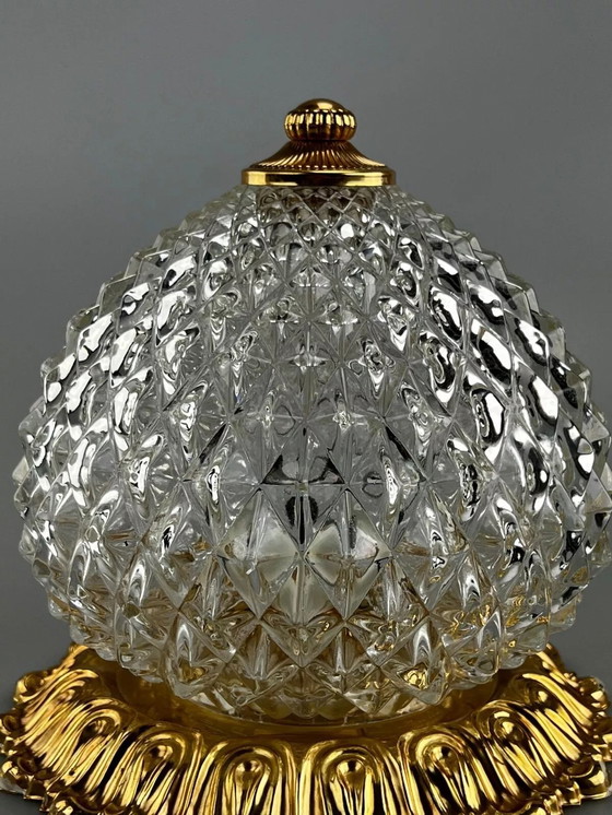 Image 1 of 60s 70s Wandlamp Plafondlamp Gaetano Sciolari voor Sciolari Messing Ontwerp 60s