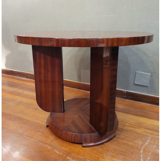 Image 1 of Vintage Art Deco mahogany coffee table, France 1930