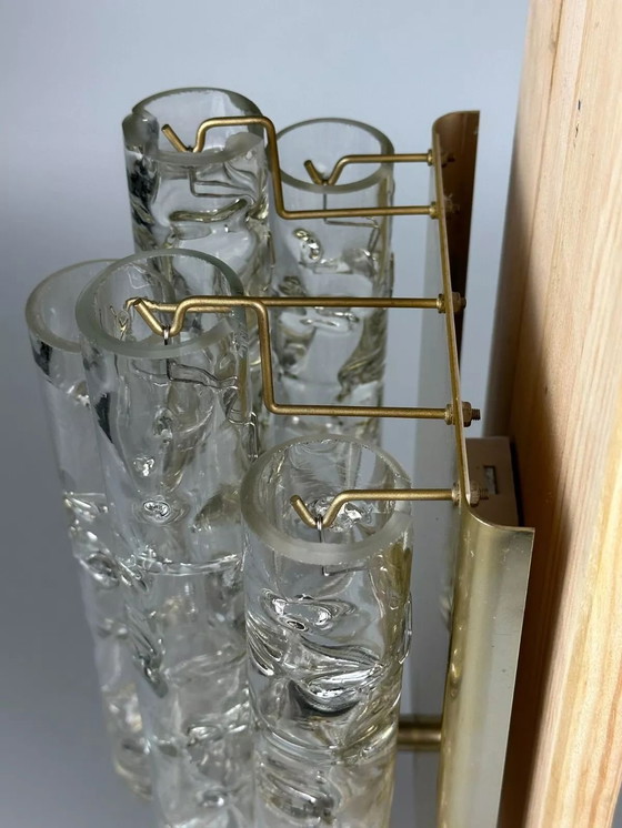 Image 1 of 60's 70's Applique Doria Leuchten Germany Wall Sconce Space Age Design