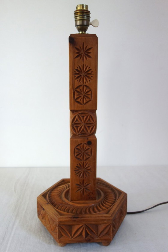Basi per Lampade in Pino Arte Popolare Alte Alpi Anni '70 – Lampade da tavolo, Wood, Rustic (photo 2 of 14)
