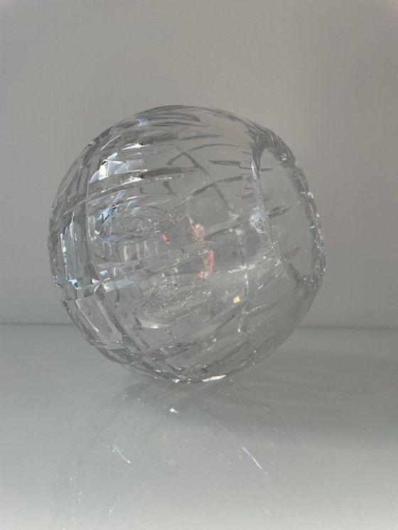 Image 1 of Cut crystal sphere vase