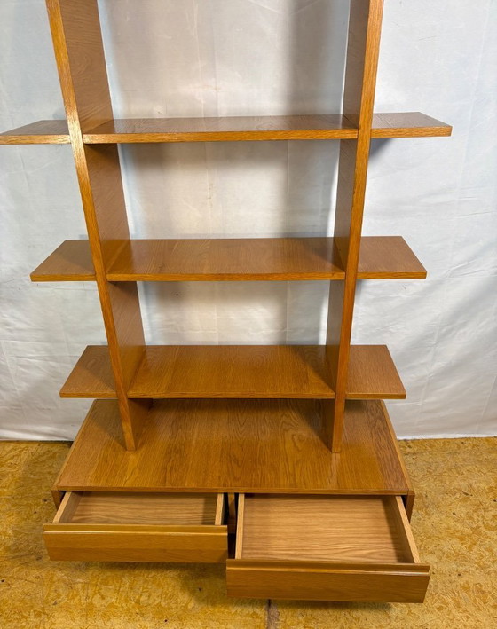 Image 1 of Mid Century Modern Style Teak Shelving Unit / Room Divider Scandinavian Influence  A striking mid century modern style shelving 