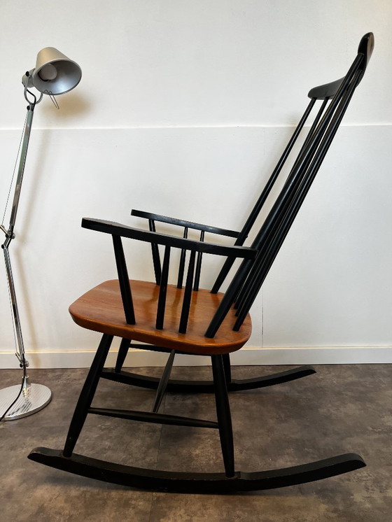 Image 1 of Rocking Chair Mid Century Design Scandinavian Chair Rocking Chair Armchair Vintage Retro