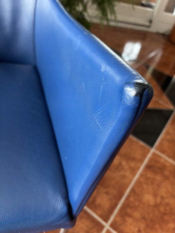 Image 1 of Sedie da pranzo di design Bert Plantagie – vera pelle – set da 2