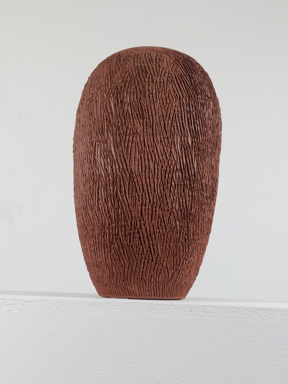 Vintage vaas met sgraffito decoratie in brutalistische stijl uit het midden van de 20e eeuw – Vazen, Ceramic (photo 11 of 14)