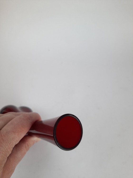 Image 1 of Arthur Percy red pumpkin vase for Elme Glasbrück 