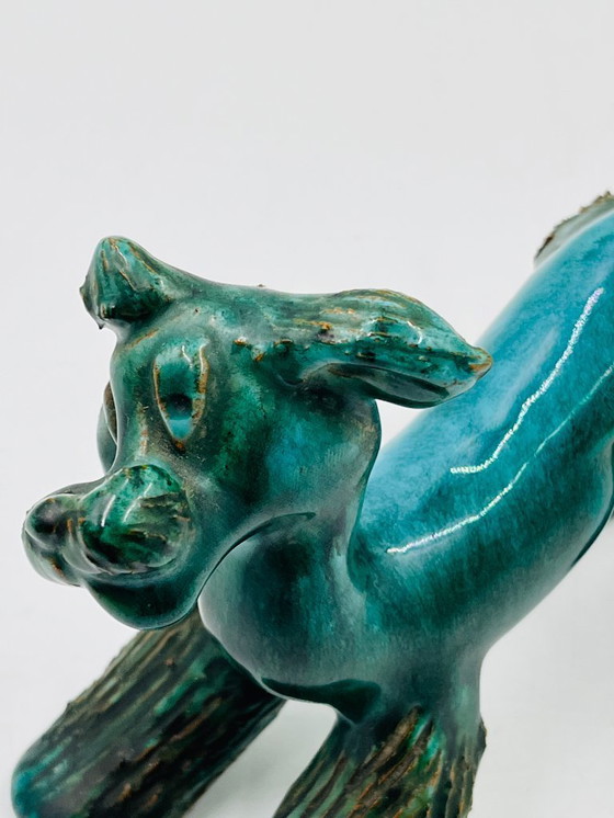 Image 1 of Perro espagueti de cerámica