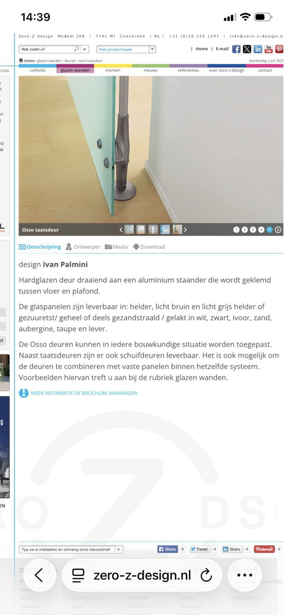 Image 1 of Osso Drehtüren, 2 Stück, neu im Karton