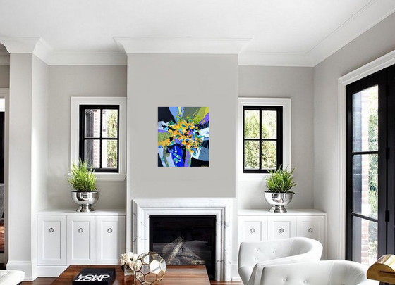 A Colourful Still Life – P. Ladent, Paintings & Drawings, Canvas (photo 5 of 5)