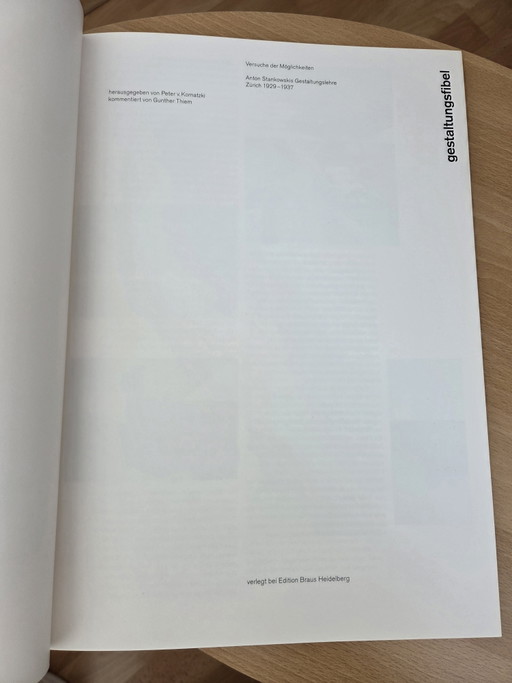 Anton Stankovski Gestaltungsfibel hardcover book