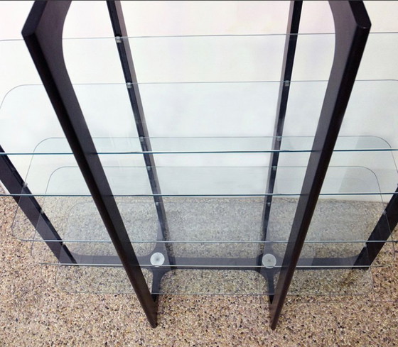 Image 1 of Wood and Glass Bookcase from Bernini, 1970