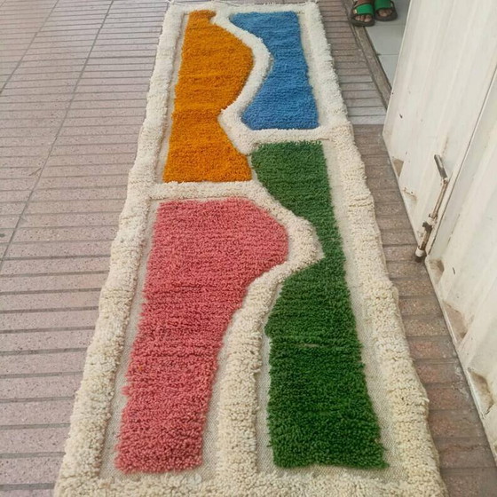 Marokkanischer handgefertigter Läufer Teppich 300cmx70cm – Teppiche & Läufer, Wool, Bohemian (photo 8 of 10)