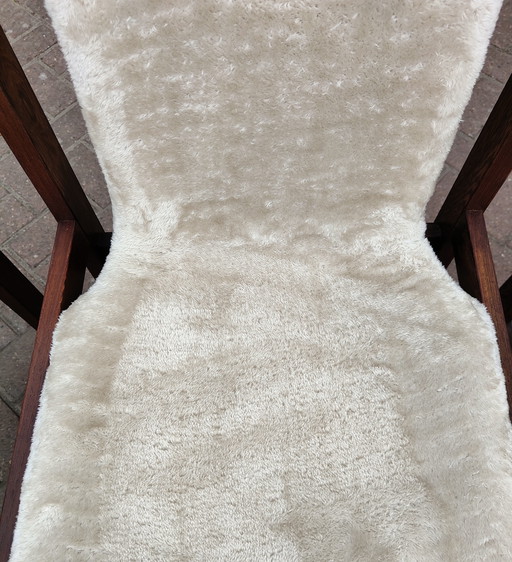 Wengé stoelen herstoffeerd