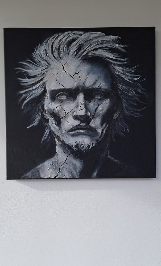 Beneath The Cracks - Acrylic on Linen Canvas Painting – Paintings & Drawings (photo 9 of 9)