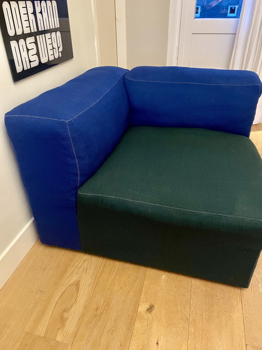 HAY mags soft sofa left corner blue green
