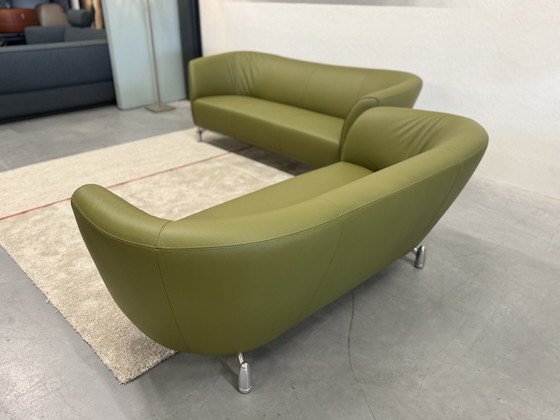 Image 1 of 2 Leolux Pupilla Sofas, 3- und 2-Sitzer, Sensogrün