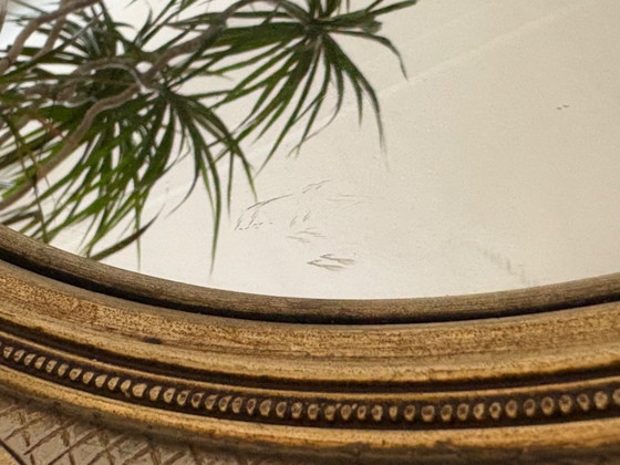 Vintage Gilded Convex Round Mirror Regency by Atsonea – Wood (photo 10 of 10)