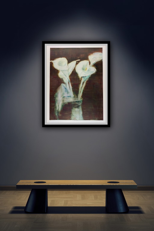 Christian Rohlfs: "Callas, 1937". ©1974 Franz Hanfstaengl, Múnich. Firmado en la placa.