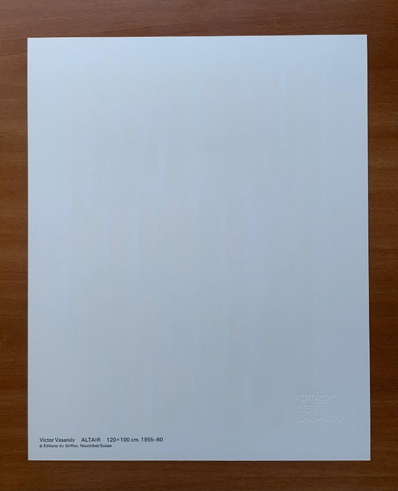 Image 1 of Victor Vasarely - Op Art Print "Altair" (1973) - Editions du Griffon