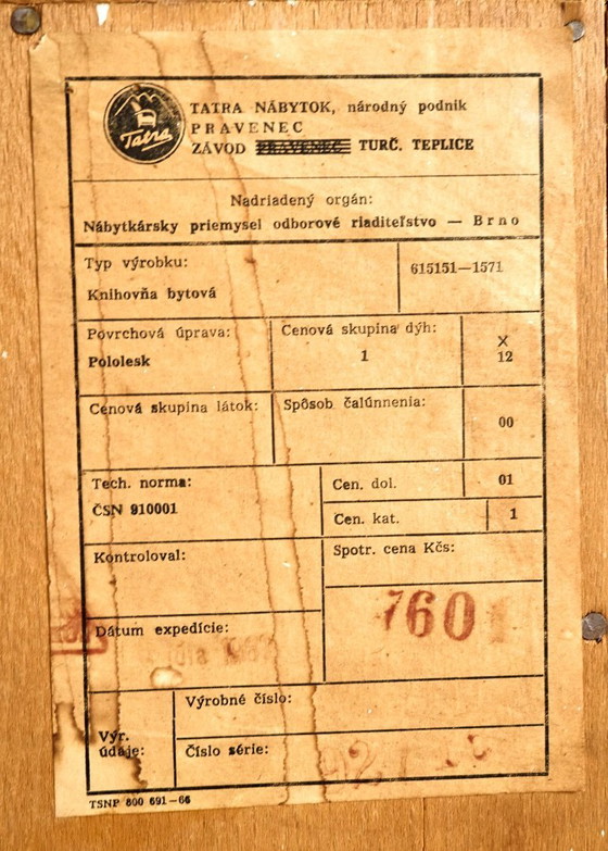 Image 1 of Libreria/vetrina vintage TATRA, anni '60, Cecoslovacchia