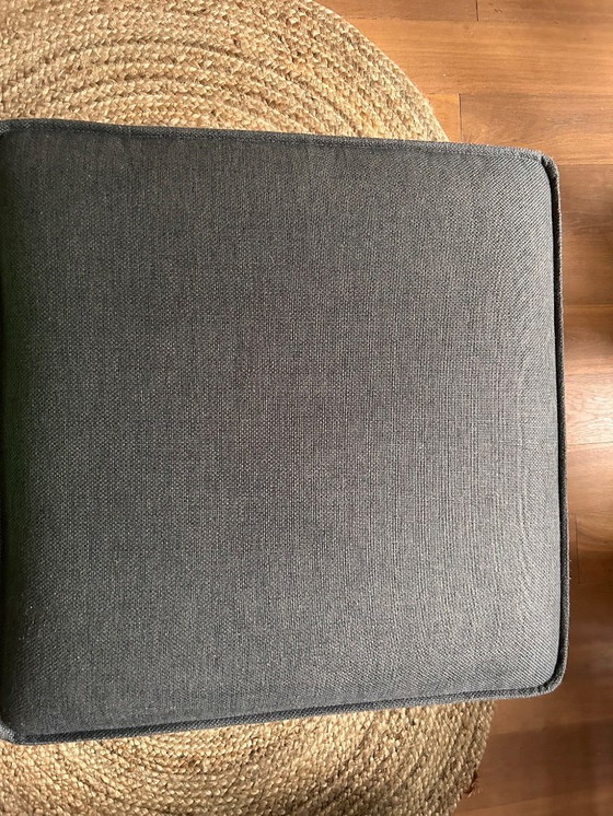 Image 1 of Divano a due posti con poggiapiedi (antracite)