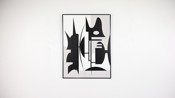 Image 1 of Artist Unknown, Abstract Composition, Acrylic on Canvas.