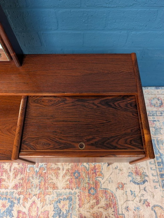 Image 1 of Vintage kaptafel met kruk, Melvin Mikkelsen Møbler, Denemarken, jaren 60