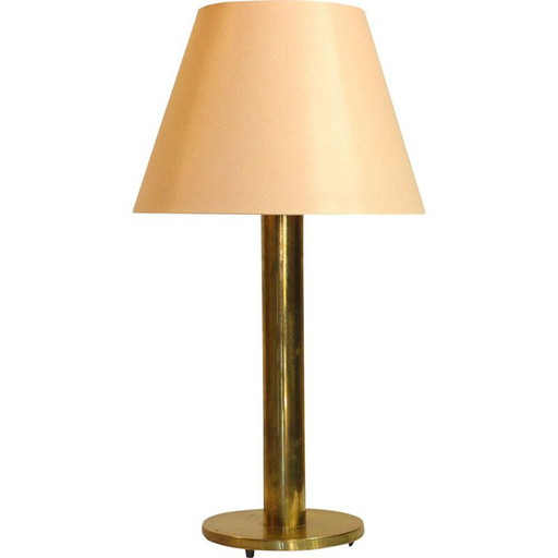 Danish vintage brass table lamp by Frandsen, 1970s