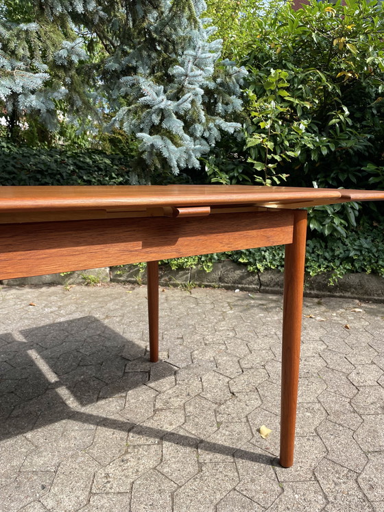 Image 1 of Mesa de comedor danesa de teca de Ansager AM Mobler