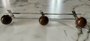 Vintage metal and wood wall Coat rack
